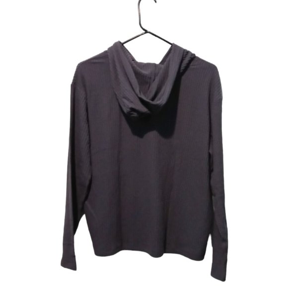 Cat & Jack Girls Rib Pullover Hoodie Gray, Size XXL(18) - Picture 5 of 5